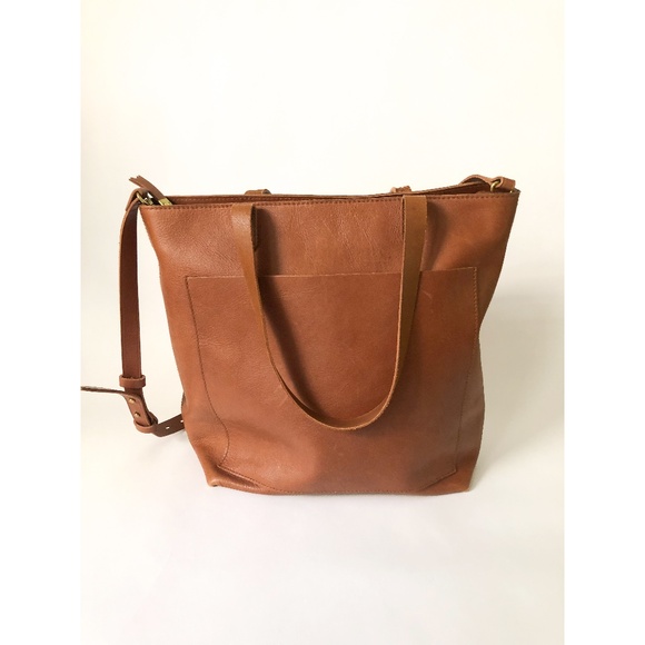 Madewell Zip-Top Medium Transport Leather Tote - Picture 9 of 10